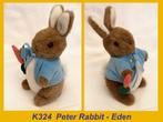 K324 Eden - Beatrix Potter Peter Rabbit konijn  blauw jasje, Konijn, Zo goed als nieuw, Ophalen