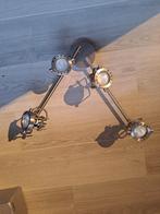 Moderne lamp met 3 Spots, Huis en Inrichting, Lampen | Wandlampen, Ophalen of Verzenden, Gebruikt, Metaal, Modern