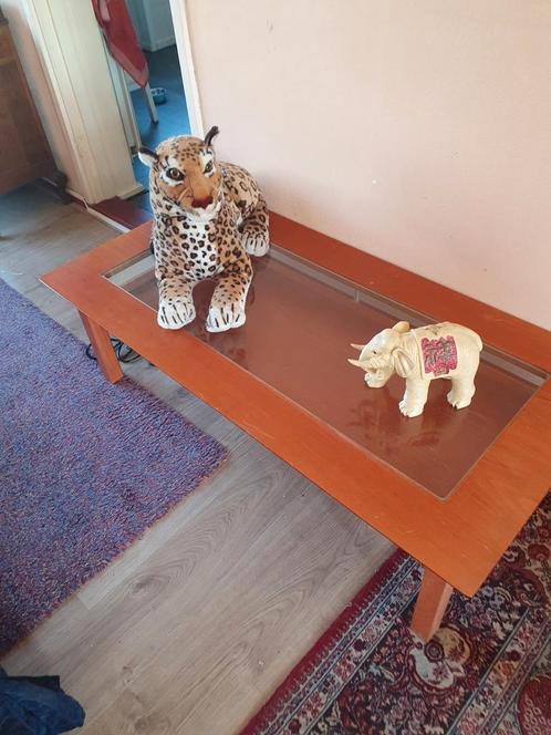 Retro salontafel B 60 cm , L 120 cm , H 40 cm, Huis en Inrichting, Tafels | Salontafels, Gebruikt, Minder dan 50 cm, 50 tot 100 cm