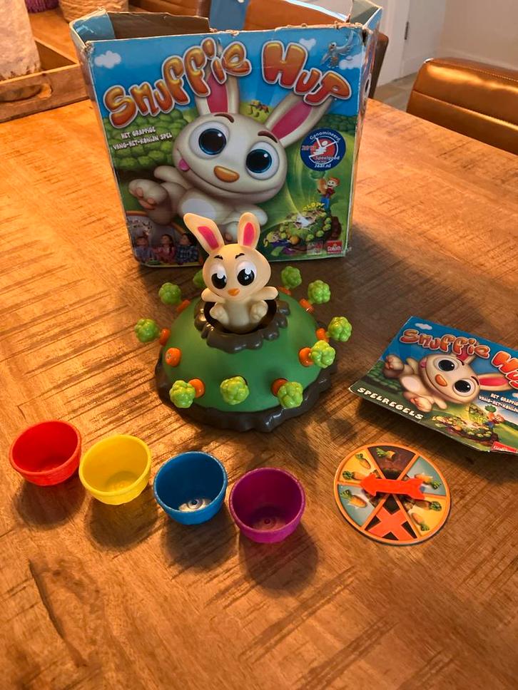Snuffie Hup Kinderspel, Hobby en Vrije tijd, Gezelschapsspellen | Bordspellen, Gebruikt, Een of twee spelers, Ophalen