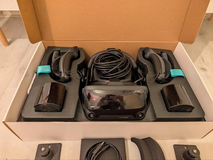 Steam Valve Index VR Headset - Complete Set!, Spelcomputers en Games, Virtual Reality, Gebruikt, Pc, VR-bril, Ophalen