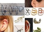 Oorklemmetje earcuff mannetje handje sterretje 3-rij manchet, Ophalen of Verzenden, Nieuw, Overige materialen