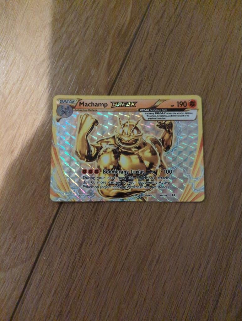 Machamp BREAK Pokemon kaart - Zeldzaam!, Ophalen of Verzenden, Zo goed als nieuw