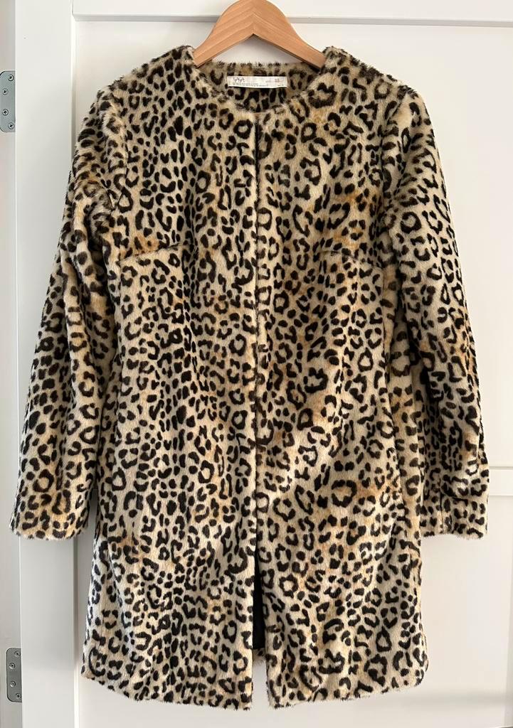 Luipaard jas colbert van Yaya maat 38, Kleding | Dames, Jasjes, Kostuums en Pakken, Zo goed als nieuw, Jasje, Maat 38/40 (M), Zwart