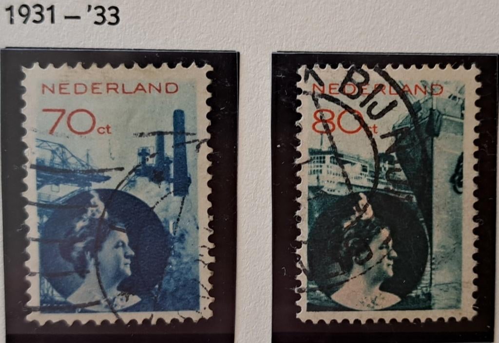 Nederland 1931 nvph 236/237 gest., Ophalen of Verzenden, T/m 1940, Gestempeld