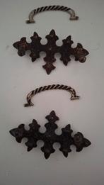 Antieke Handgrepen 2 stuks., Antiek en Kunst, Ophalen of Verzenden