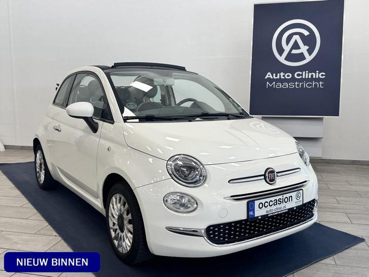 Fiat 500C 1.2 LOUNGE CABRIO | 4-CILINDER 69PK | 12 MDN GARAN, Auto's, Fiat, Bedrijf, Te koop, 500C, ABS, Airbags, Airconditioning