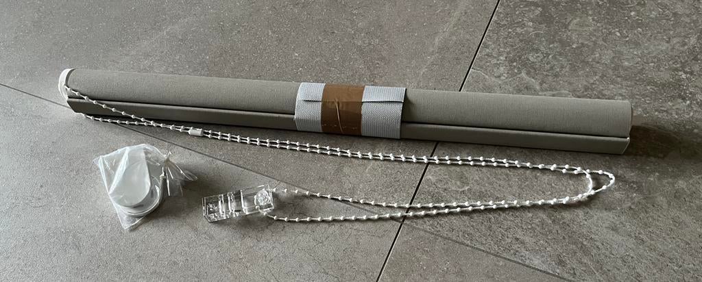 Nieuw Taupe rolgordijn maatwerk 69x140cm., Overige kleuren, 100 tot 150 cm, Nieuw, Rolgordijn