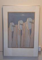 Jan Menses - Uniek Krijt Schilderij uit 1992, Ophalen