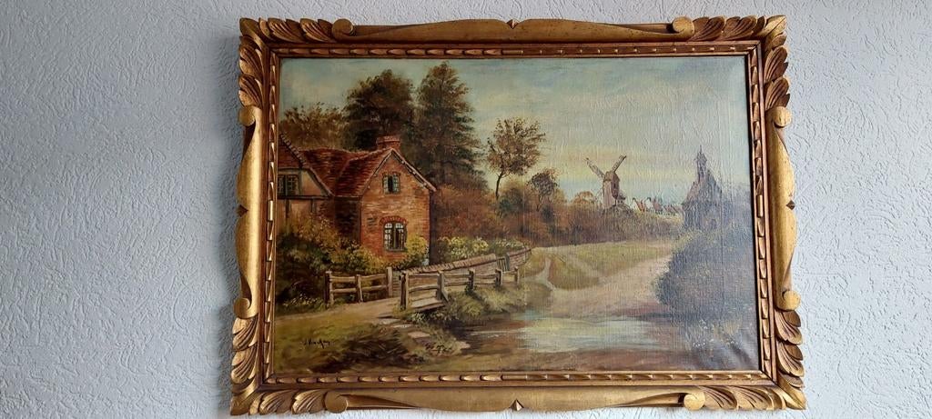 Schilderij Antiek, Antiek en Kunst, Kunst | Schilderijen | Klassiek, Ophalen