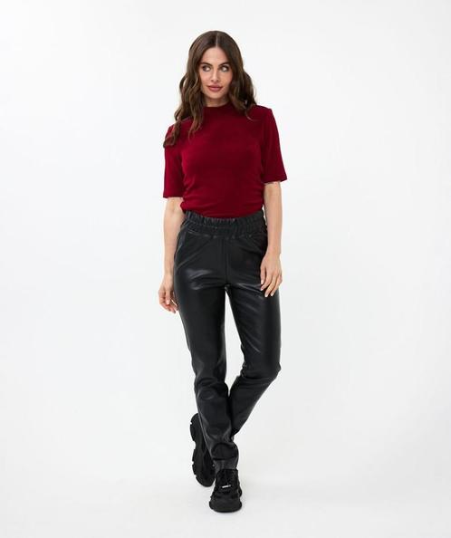 Zwarte leaterlookbroek van Azzurro Zwart Maat S - M en L 394, Kleding | Dames, Leggings, Maillots en Panty's, Nieuw, Legging, Zwart