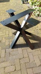 Matrix tafelpoot zwart staal, 50 tot 100 cm, Gebruikt, Rechthoekig, Ophalen of Verzenden
