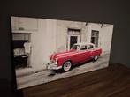 Pontiac Chieftain '50s - Auto op Canvas, Ophalen, Minder dan 50 cm, 75 cm of meer, Print