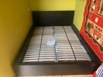 2-persoonsbed Malm, Huis en Inrichting, Slaapkamer | Bedden, Ophalen, Zwart, Tweepersoons, 140 cm