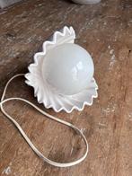 Mooie oude lamp schelp wit, Ophalen of Verzenden