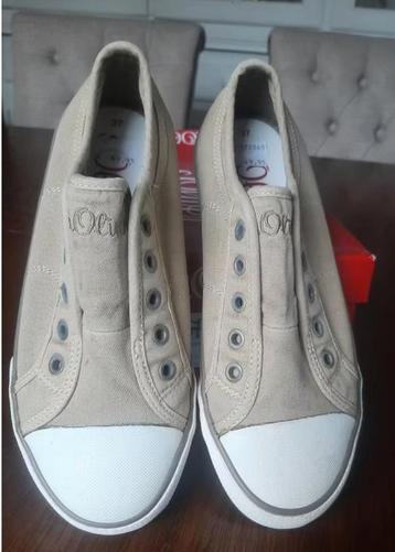 Nieuw: dames beige instap sneakers van s.Oliver maat 37 beschikbaar voor biedingen