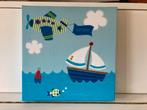 Lief! Schilderij blauw 30x30cm, Ophalen of Verzenden, Zo goed als nieuw, Wanddecoratie