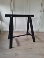 Ikea okvald zwarte schraag, Huis en Inrichting, Tafelonderdelen, Ophalen, Gebruikt, Rechthoekig, Tafelpoot