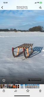 Houten slee, Kinderen en Baby's, Speelgoed | Buiten | Skelters, Ophalen of Verzenden, Gebruikt, Overige merken