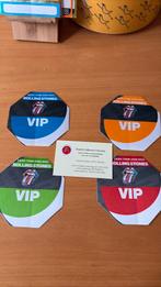 Rolling Stones licks tour 4 X ongebruikte VIP linnen passen