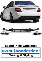 Mercedes C Klasse W204 C63 AMG Look diffuser Mat Zwart, Auto diversen, Tuning en Styling, Verzenden