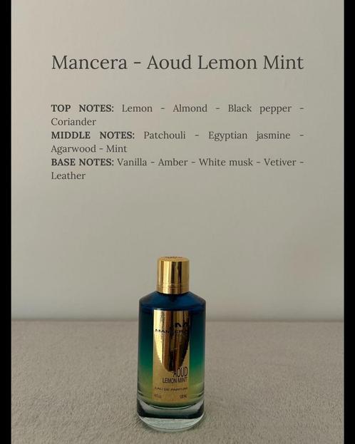MANCERA - AOUD LEMON MINT -> 2-5-10 ml, Sieraden, Tassen en Uiterlijk, Uiterlijk | Parfum, Nieuw, Verzenden