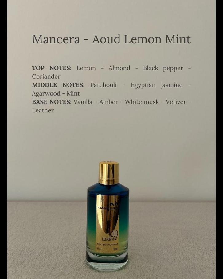 MANCERA - AOUD LEMON MINT -> 2-5-10 ml, Sieraden, Tassen en Uiterlijk, Uiterlijk | Parfum, Nieuw, Verzenden