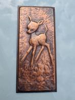Koperen Bambi wandplaat, Ophalen of Verzenden