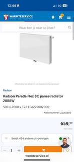 Radson Parada Flex 8C paneelradiator 2 x, Doe-het-zelf en Verbouw, Verwarming en Radiatoren, Ophalen, 30 tot 80 cm, Radiator, 150 cm of meer