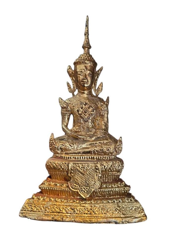 Ratanakosin Boeddha Bronze Herkomst Thailand 20 cm, Huis en Inrichting, Woonaccessoires | Boeddhabeelden, Zo goed als nieuw, Ophalen of Verzenden