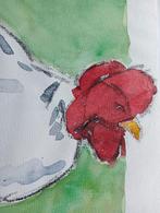 Kip Aquarel stijl Ellen Meuwese, Ophalen of Verzenden