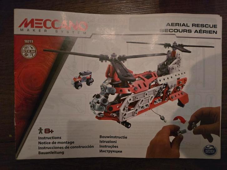 Meccano Aerial Rescue - Complete Set, Kinderen en Baby's, Speelgoed | Educatief en Creatief, Gebruikt, Bouwen, Ophalen