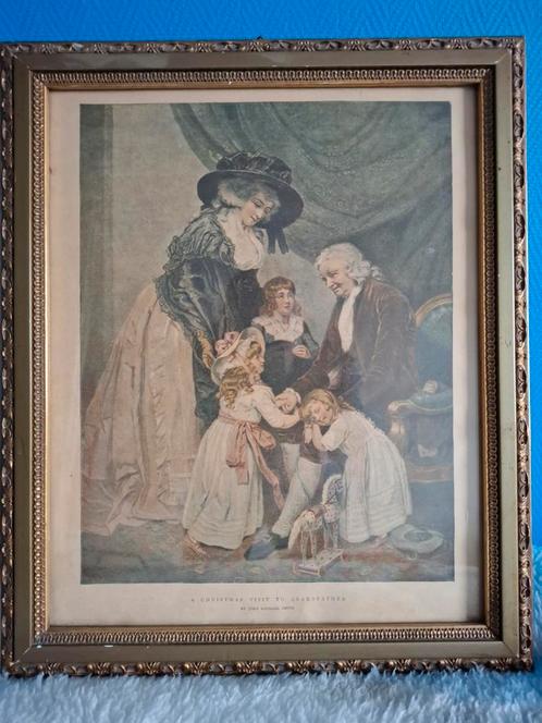 Afbeelding van John Raphael Smith met oude omlijsting, Antiek en Kunst, Kunst | Tekeningen en Foto's, Ophalen of Verzenden