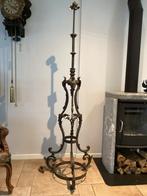 Schemerlamp poot, metaal met veel bronzen ornamenten, Antiek en Kunst, Curiosa en Brocante, Ophalen