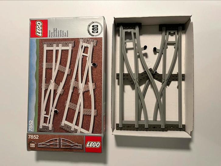 Lego 7852 treinwissels grijs 4,5V, Kinderen en Baby's, Speelgoed | Duplo en Lego, Zo goed als nieuw, Ophalen of Verzenden