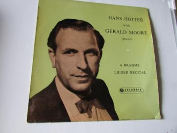 A.BRAHMS, LIEDER RECITAL, HANS HOTTER - GERALD MOORE, LP beschikbaar voor biedingen