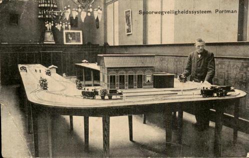 Spoorwegveiligheidssysteem Portman, Verzamelen, Ansichtkaarten | Nederland, Gelopen, Noord-Holland, Voor 1920, Ophalen of Verzenden