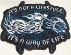 Motorcycle Way of Life stoffen opstrijk patch embleem, Motoren, Accessoires | Stickers
