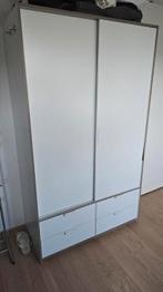IKEA Trysil kast | Wit met eiken | 118,5x203x61,5, Ophalen, Zo goed als nieuw