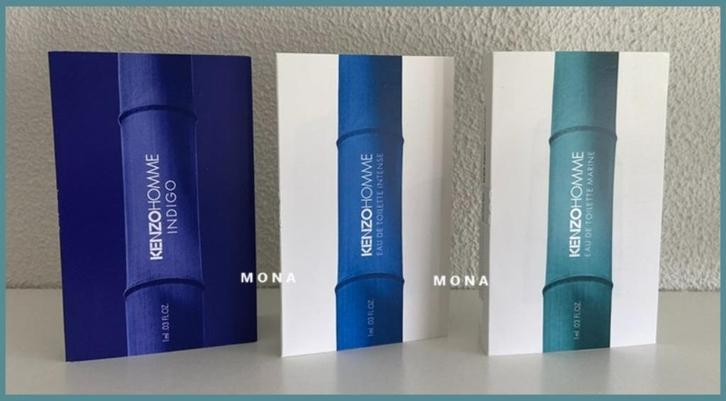 KenzoHomme set 3 parfum samples proefjes testers, Sieraden, Tassen en Uiterlijk, Uiterlijk | Parfum, Nieuw, Verzenden