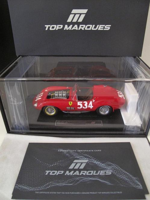 FERRARI 335 S #534 Mille Miglia 1957 1:18 TOP MARQUE TOP127A, Hobby en Vrije tijd, Modelauto's | 1:18, Nieuw, Auto, Overige merken