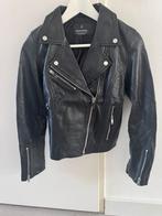 Zwart leren bikerjack XS, Ophalen of Verzenden, Nieuw, Maat 34 (XS) of kleiner, Zwart