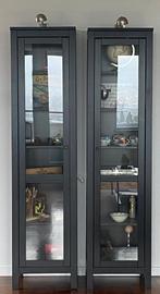 IKEA Oxberg Vitrinekasten, Huis en Inrichting, Kasten | Vitrinekasten, Ophalen, Minder dan 50 cm, Eikenhout, Vitrinekast