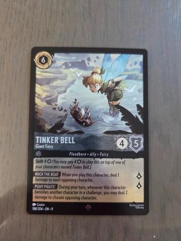 Tinker Bell Giant Fairy 188 FOIL Fabled Lorcana Disney beschikbaar voor biedingen