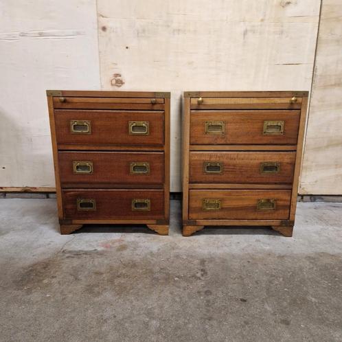 set van 2 ladekasten kapiteins kast nachtkastjes klassiek, Huis en Inrichting, Kasten | Ladekasten, Gebruikt, Minder dan 100 cm
