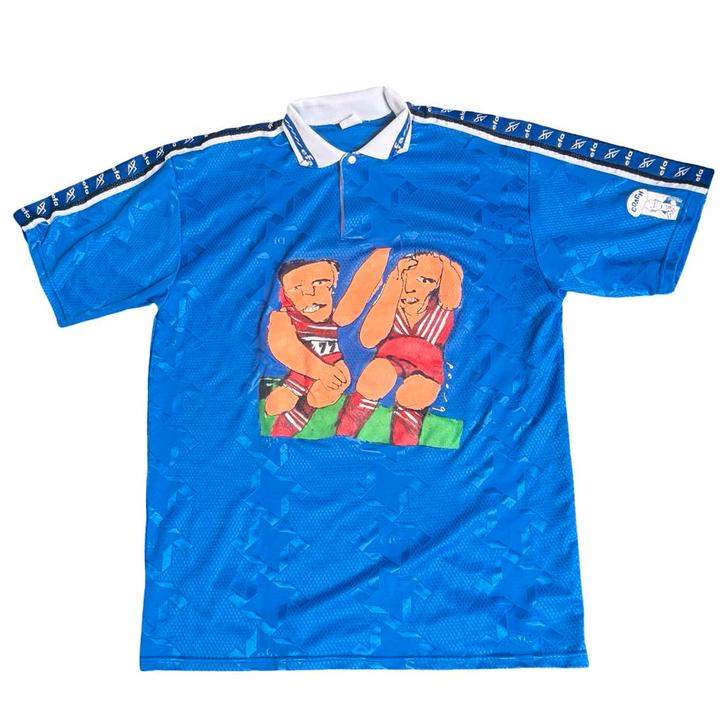 Herman Brood - Voetbal Shirt met unieke print - Zeldzaam, Antiek en Kunst, Kunst | Overige Kunst, Ophalen of Verzenden