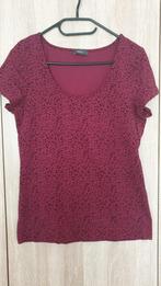 Mooie T-shirt dames, Paars, Zo goed als nieuw, Korte mouw, Ophalen