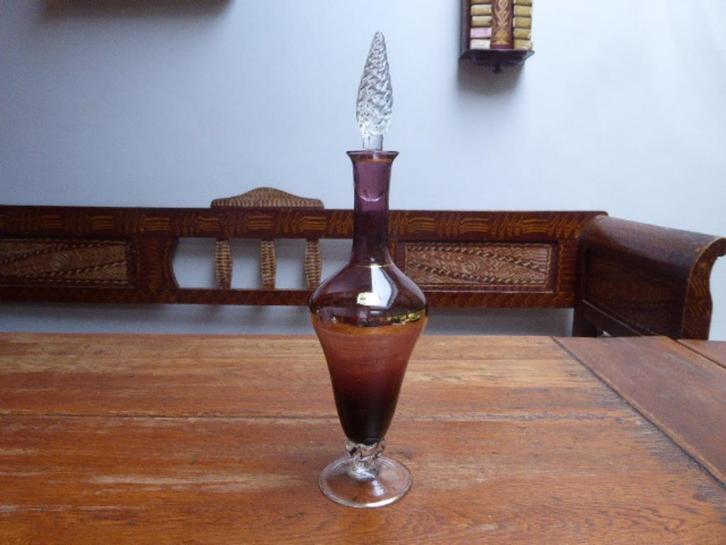 Sierlijk vormgegeven glazen karaf, made in Italy, Antiek en Kunst, Antiek | Glas en Kristal, Ophalen of Verzenden