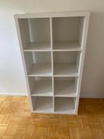 Ikea 8-vaks kast en Expedit bureau, wit, Ophalen, Met plank(en), Kunststof, Gebruikt