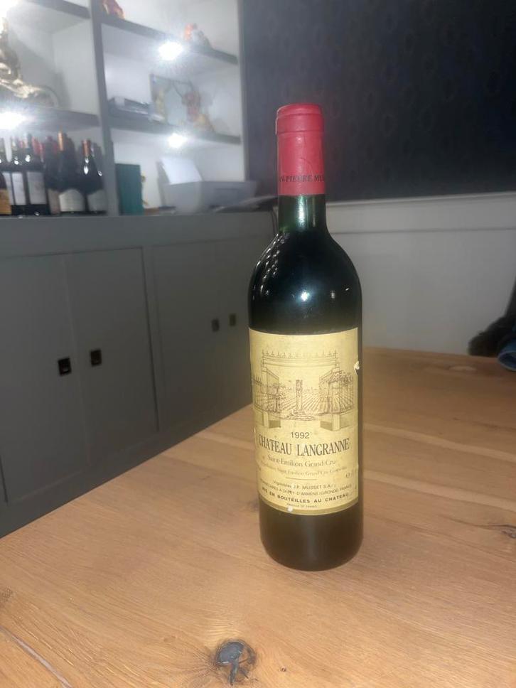 Château Langranne Saint-Émilion Grand Cru 1992, Verzamelen, Wijnen, Gebruikt, Rode wijn, Frankrijk, Vol, Ophalen of Verzenden